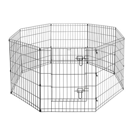 PET ADOBE Pet Adobe Folding 8 Panel Pet Playpen - 24x30-inch 260425RYW